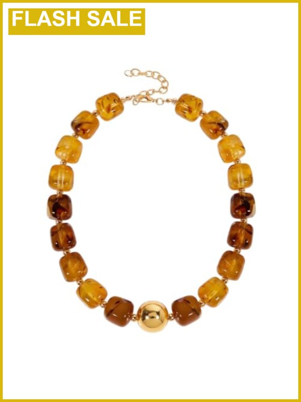 Chunky Resin Bead Statement Choker Necklace Handmade Lobster Clasp